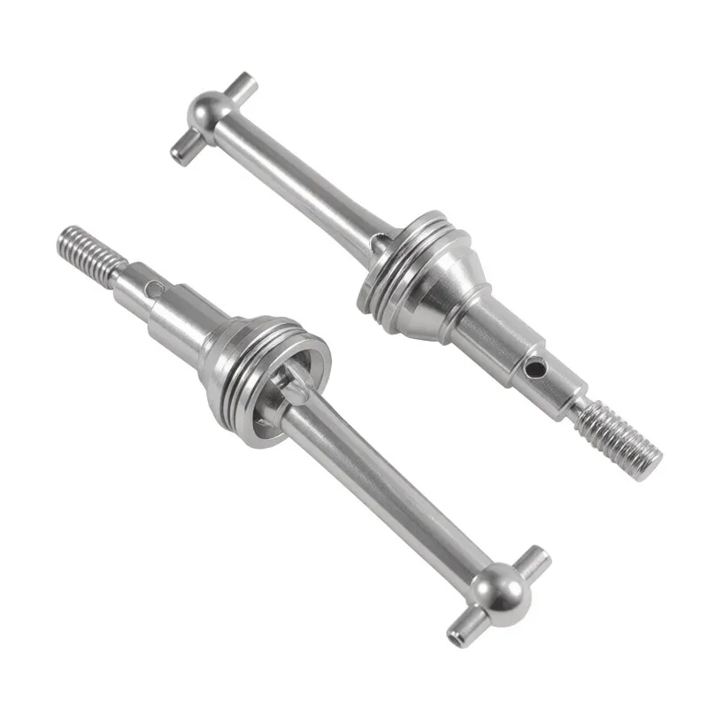 

2Pcs 14301 14302 14303 14304 1/14 For MJX Scale RC Car Upgrade Parts Metal Drive Shafts Dog Bone RC Car Accessories