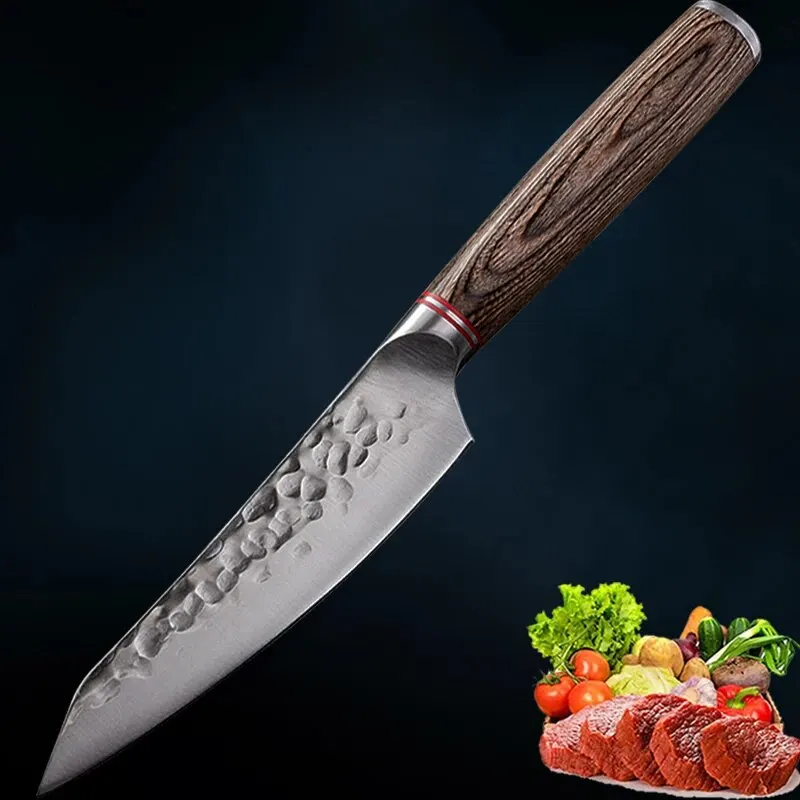 5.5inch Kitchen Knife Stainless Steel Chef Knife Utility Paring Tomato Steak Knives Forged Boning