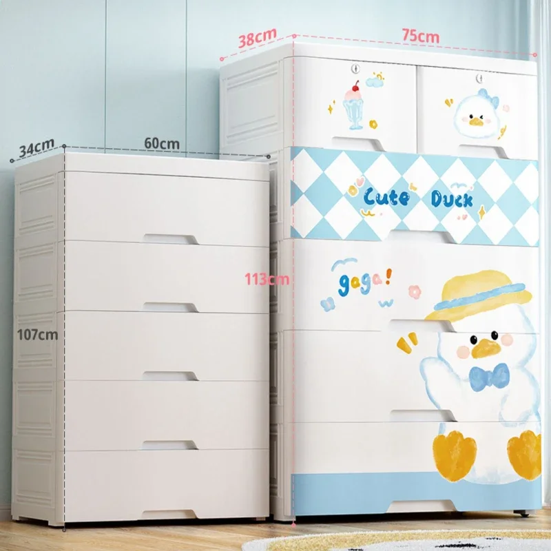 Thickened Drawer OrganizerChildren's Wardrobe LockerBaby Toy Storage BoxDurable Storage Drawers for Kids New Arrivals