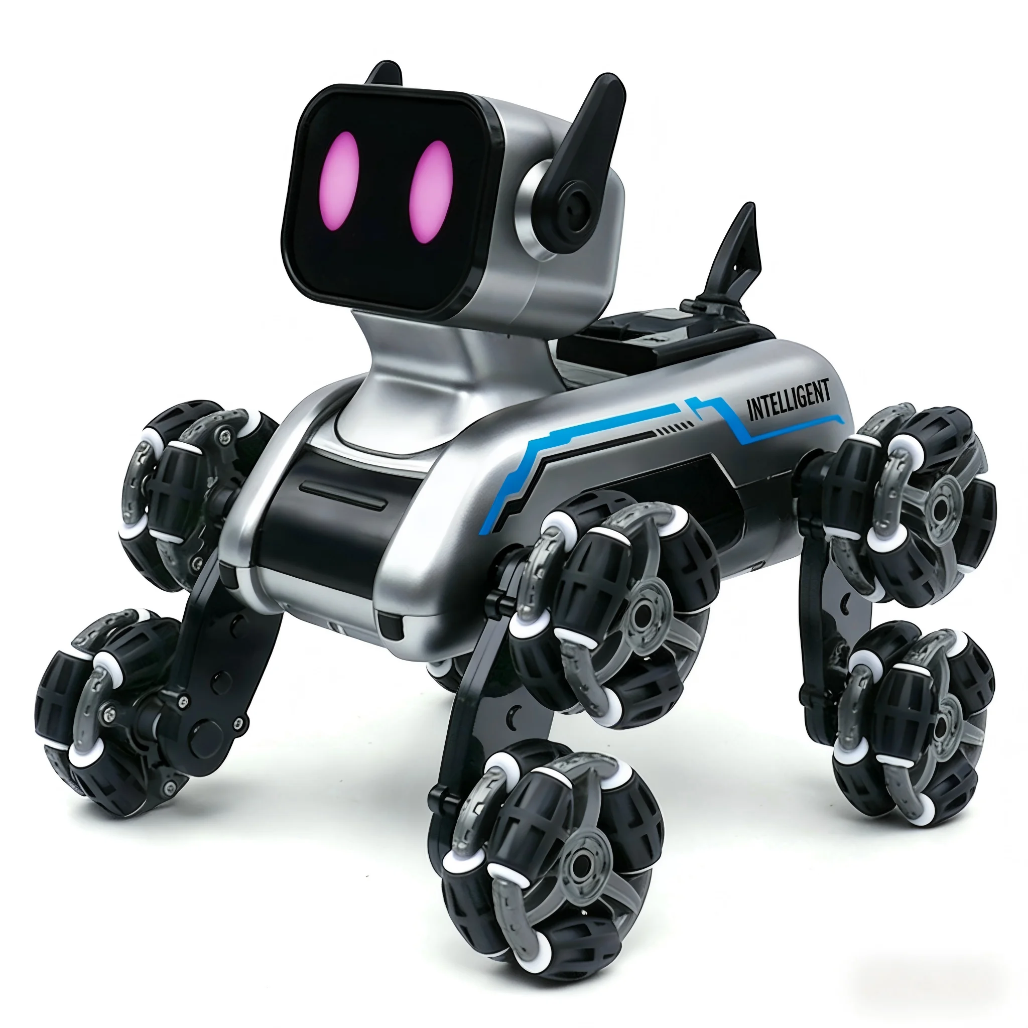 Smart Stunt Robot Dog Wheel - Remote Control Mechanical Electric Toy for Children Customizable Fancy Gift