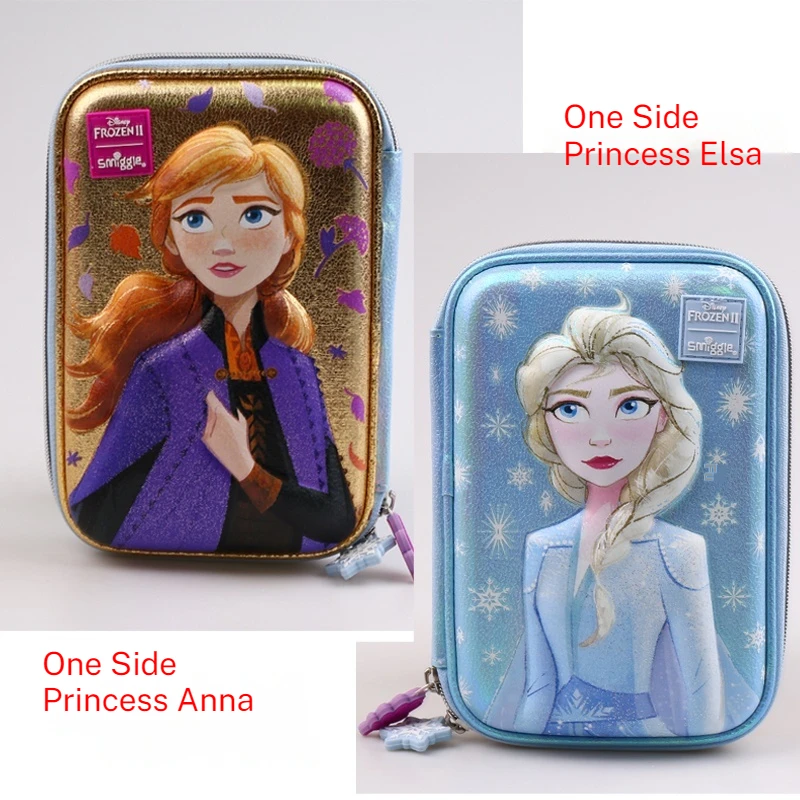 Genuine Australia Smiggle Elementary School Pencil-Box Children Pencil Case Disney Elsa Anna Large Capacity Cartoon Pen Case