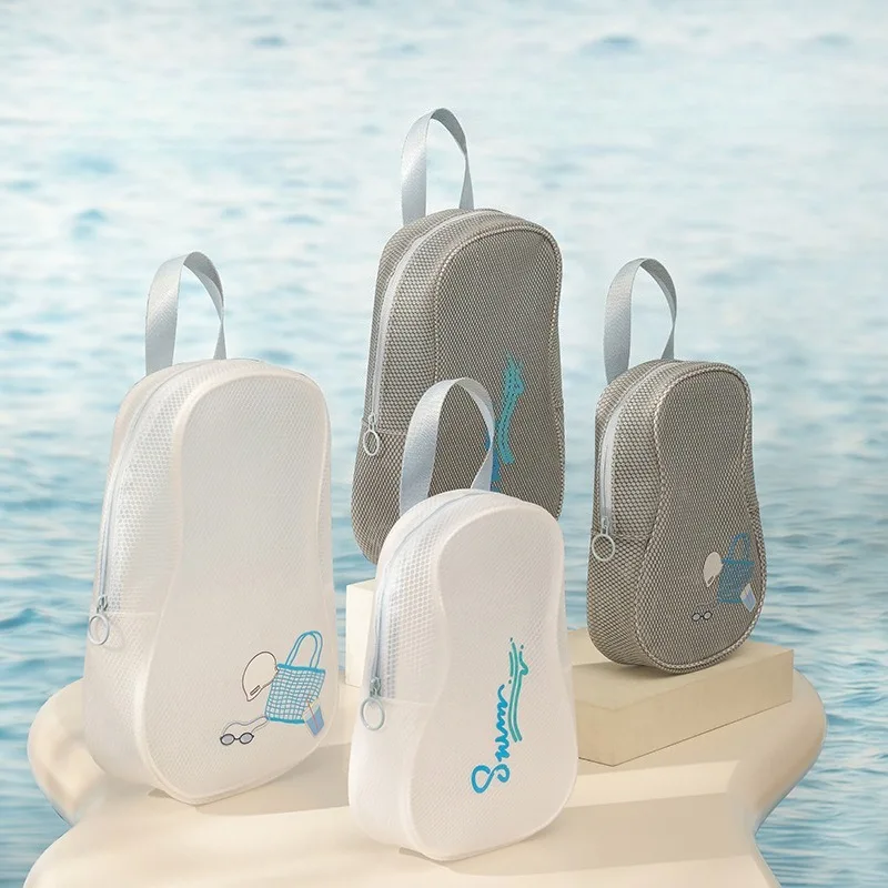 

1pcs Dry Wet Separate Swimming Bag Waterproof PVC Toiletry Bag with Handheld Design Portable Beach Travel Cosmetics Organizer