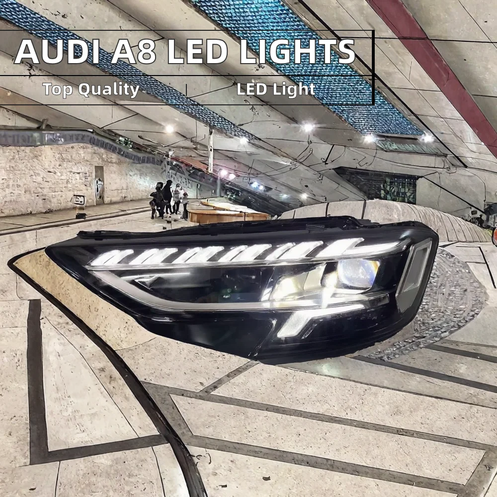 Hot Selling Audi A8 LED Headlights 12V Remanufactured Front Lights in New Condition Perfect Fit for Cars