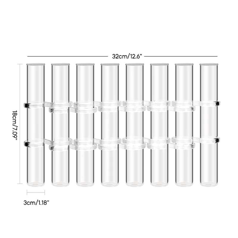 Vaso vidro nórdico para suporte plantas florais, recipiente hidropônico, suporte plantas florais, floral, sala estar, escritório