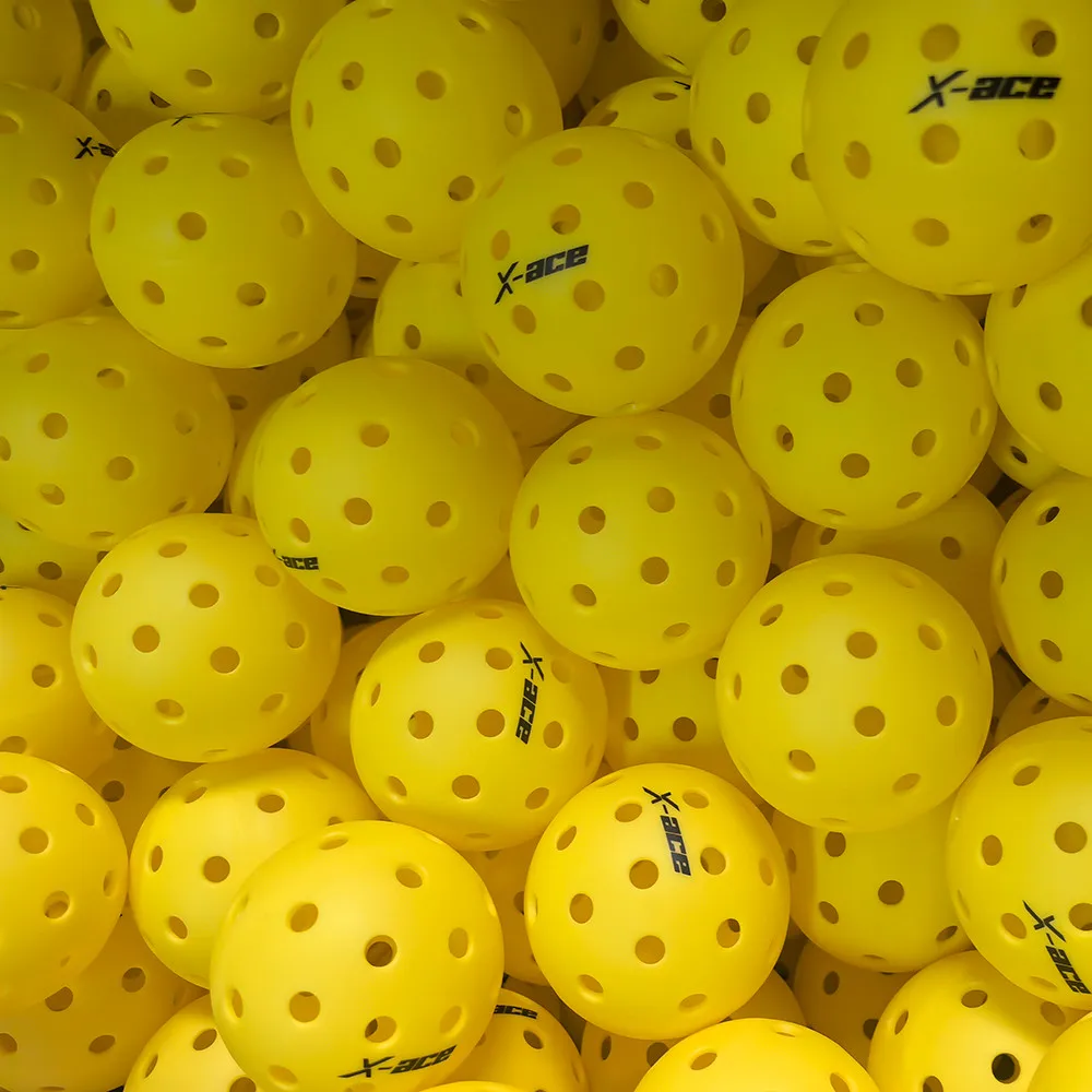 Шарики X-ace Pickleballs, инъекционная формовочная структура, 26/40 отверстий для наружного использования в помещении, для игроков всех уровней навыков