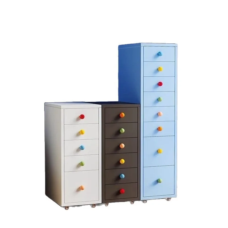 chest of drawers, bedside seam storage cabinet, household desk under drawer cabinet, office iron locker