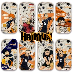 2024 New Movie Haikyu 3D Wave Phone Case For Samsung Galaxy S24 S23 S21 S20 FE Plus Ultra 4G 5G Soft Silicone Back Cover