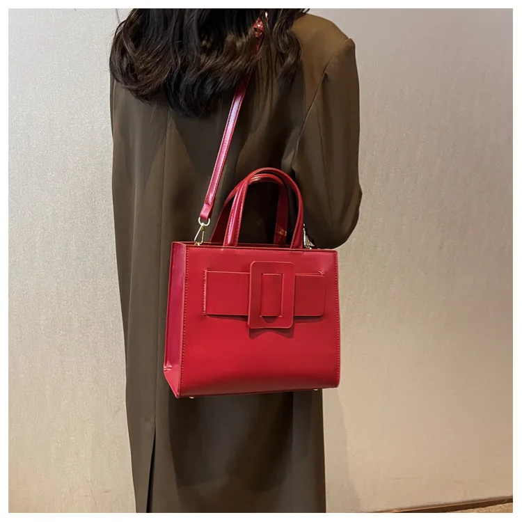 

Large Capacity 2025 Square Shoulder Bag, Convertible Crossbody Purse for Women, Minimalist Tote Bag for Work & Daily Use