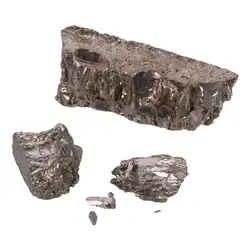 Irregular Bismuth Ingot Chunk High Purity 99.99% Pure Crystal 100G Bismuth Metal Making Crystals