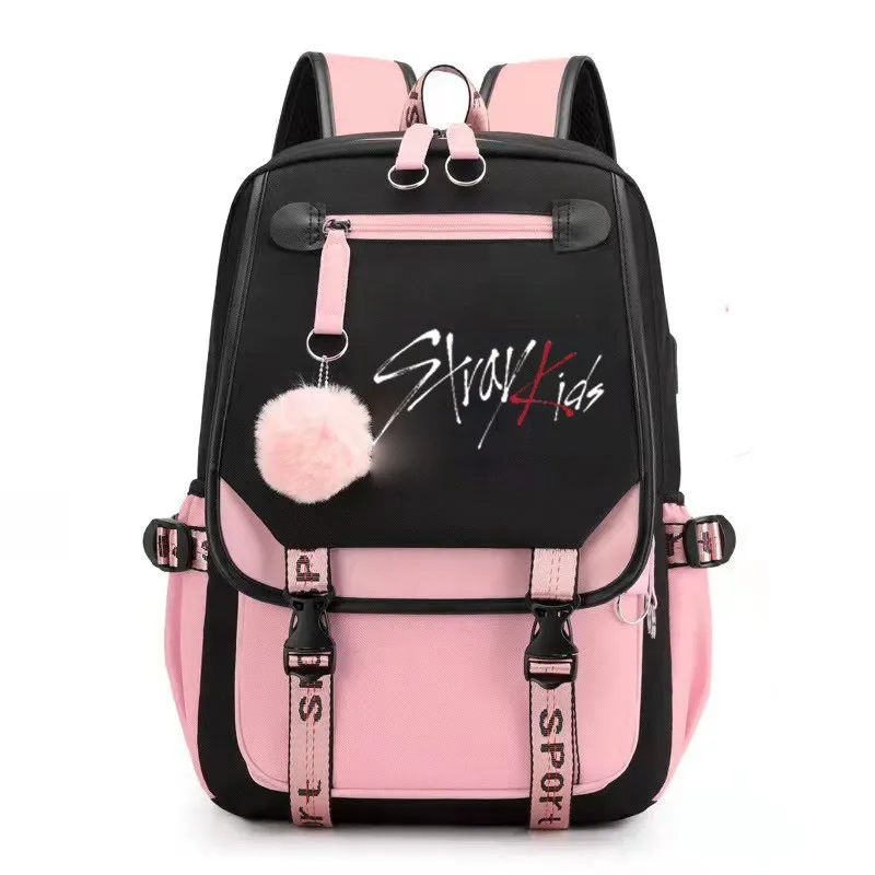 Korean Group Combination Peripheral Same Backpack Backpack Schoolbag Korean Student Male and Female Large Capacity New