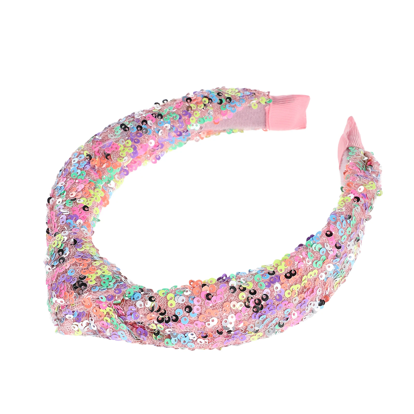 

Colorful Sequin Headband Girls Hair Accessories Tiara Glitter Bow Knot Elastic Band Comfortable Material Trendy Design Sweet