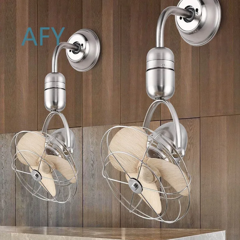 16 Inch Wall Mounted Oscillating Fan for Kitchen Bedroom Study Minimalist Ceiling Fan with High Airflow No Light
