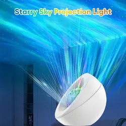 LED Aurora Projector Night Light with Timer APP Remote Control Starry Sky RGBW Light Projector Music Speaker For Bedroom Decor