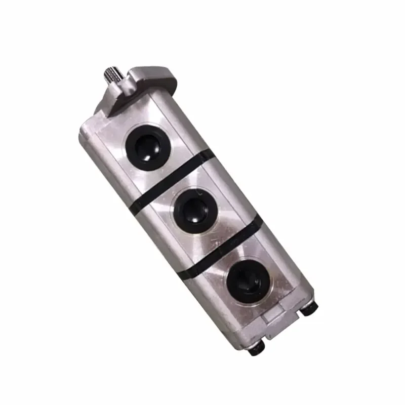 10 Teeth 12+12+8 CC Three Section Gear Pump Right Rotation Hydraulic Pump for Excavator Hydraulic Spare Parts