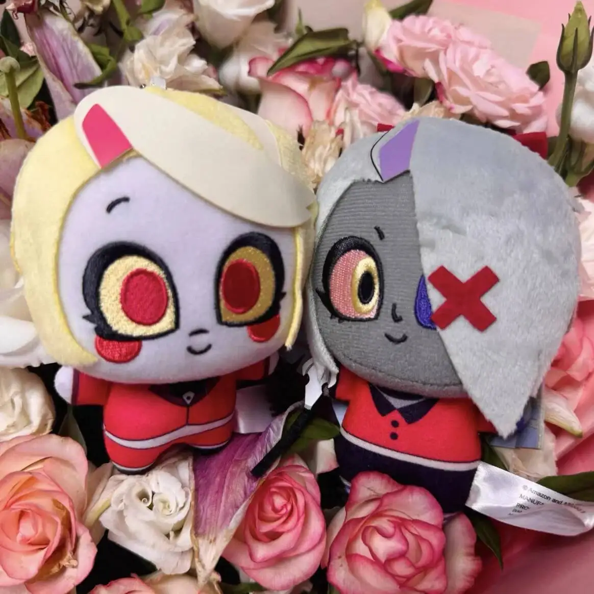 

10cm Hazbined Hotels Cute Anime Plush Doll Movie Peripherals Alastor Cotton Toy Trendy Plush Doll Pendant Keychain Gifts Kids