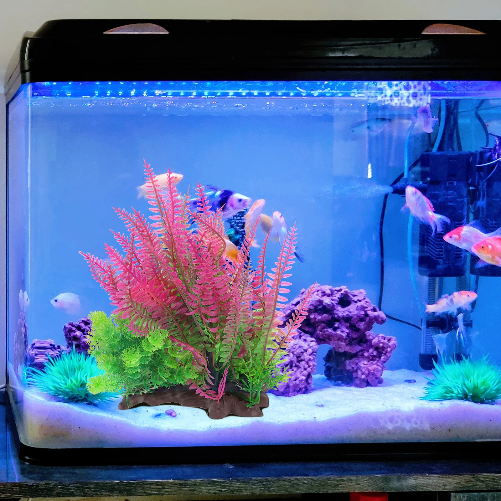 

Artificial Aquatic Plants Fish Tank Decoration Accessories Plastic Water Grass for Aquarium Stable Colorful Decor