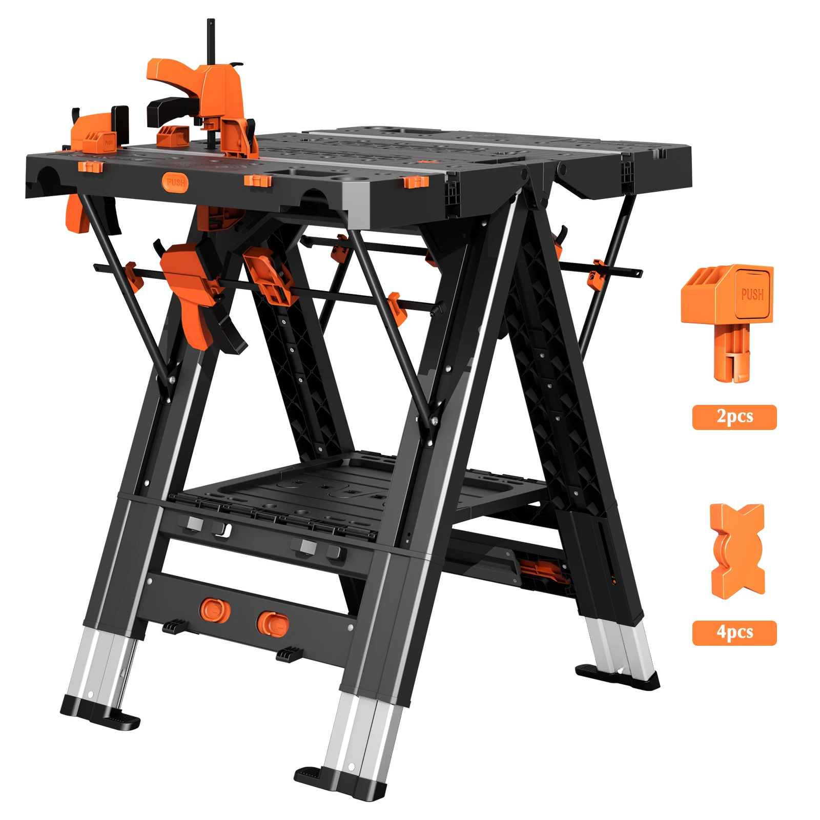 Folding Workbench,2-in-1 Waterproof Portable Folding Work Table,31