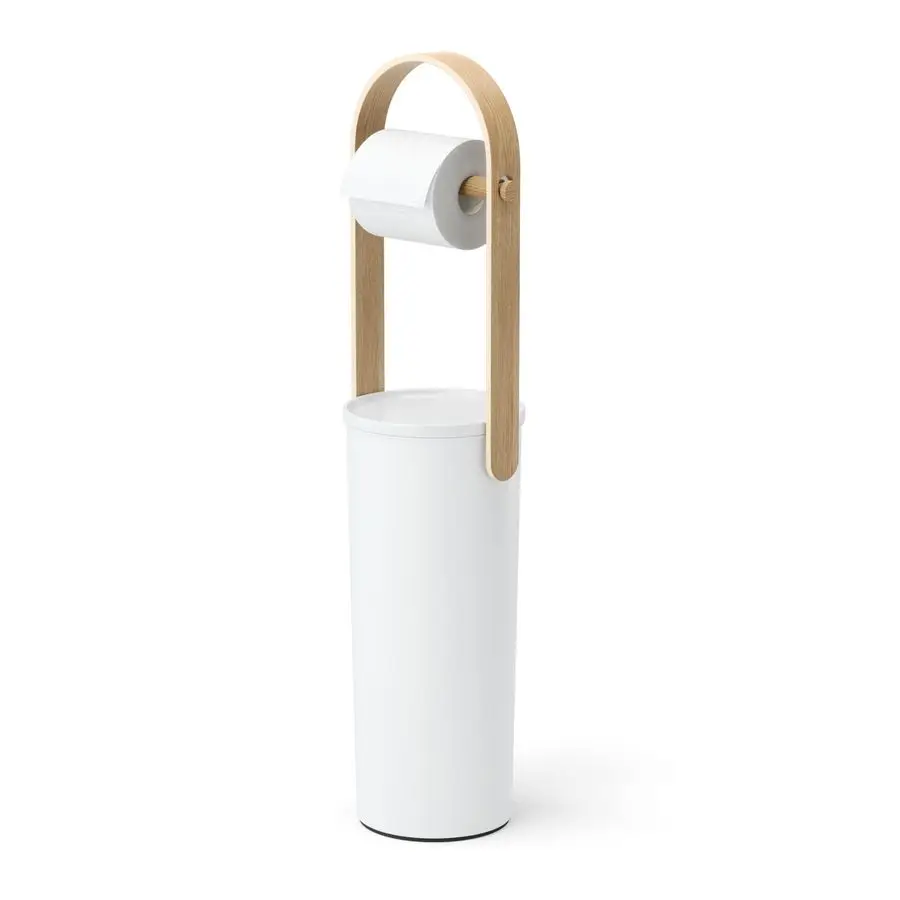 

Bellwood Toilet Paper Stand Holder with Reserve Storage Compartment for 3 Rolls