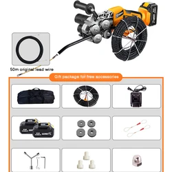 Electric Threading Machine Electrician Cable Cross Wire Pulling Tool Rechargeable Lithium Battery Wire Threading Machine