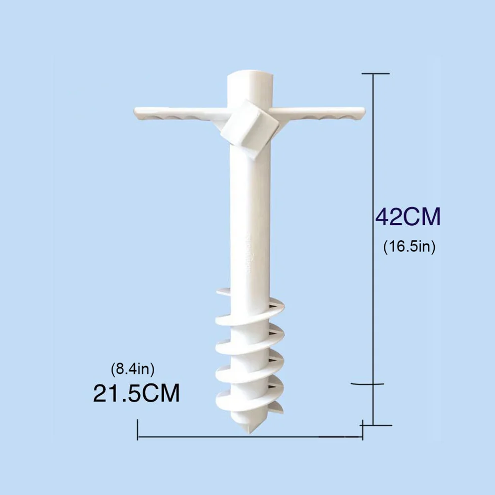 Umbrella Anchor Sand Beach Holder Stand Five Pin Auger Sun Grabber Spiral Adjustable Screw Screws Base Fixing Accessory Duty