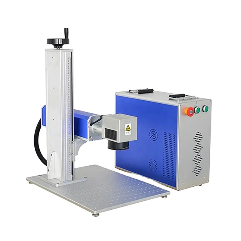 Portable Desktop Fishing Rod Fiber Laser Marking Machine Metal 30w 30Watts Laser Printing Marking Machines