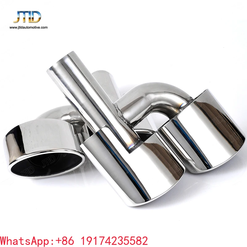 

Dual Outlets h Type Mu-ffler Exhaust.Tip for Mercedes Benz C Class W204 2006-2013 Polished Silver 304 Stainless Steel
