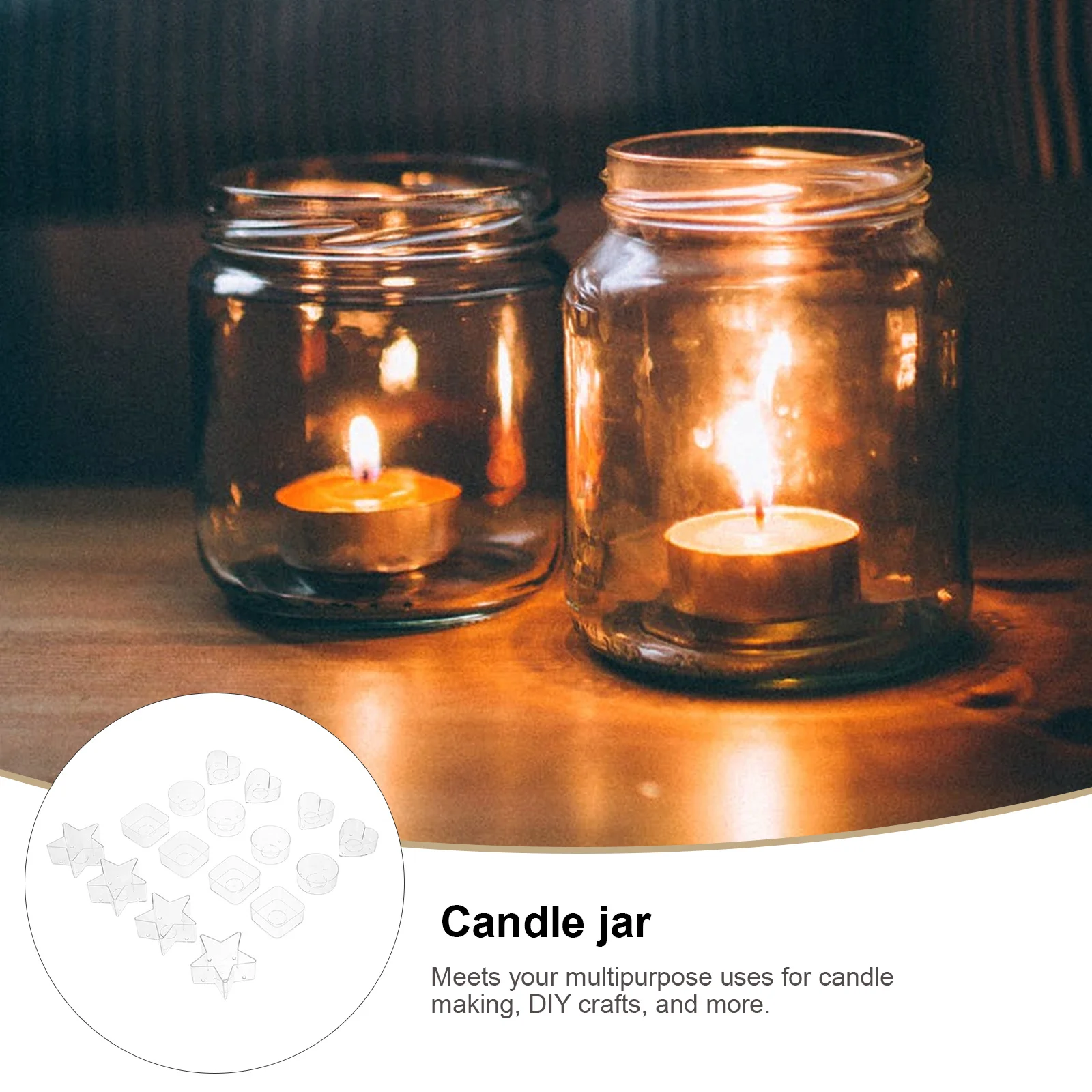 

16pcs Compact Durable Jar Cup For Diy Making Crafts Organizing Beads Buttons Coins Cosmetics Gift