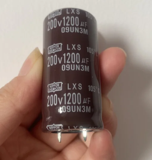 

2pcs/lot 1200UF 200V 25*50mm NIPPON Aluminum Electrolytic Capacitor 1200UF200V 200V1200UF 25X50 20%