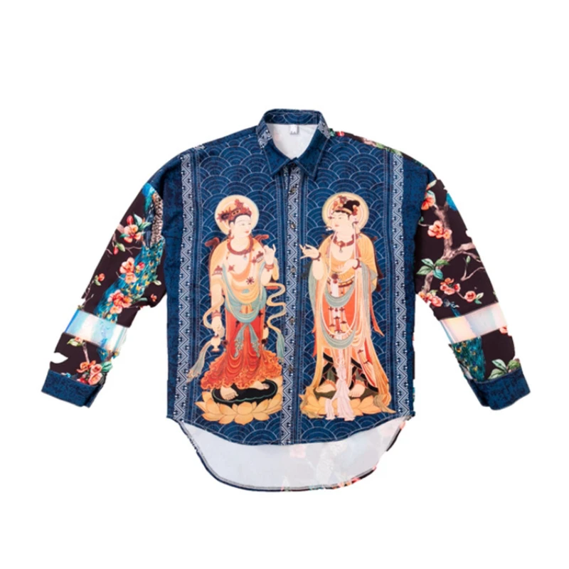 Men's 2025 Four Seasons Wear Original Design Stylish Shirts Male Long Sleeve Retro Shirt Trendy Male Loose Comfort Handsome Tops