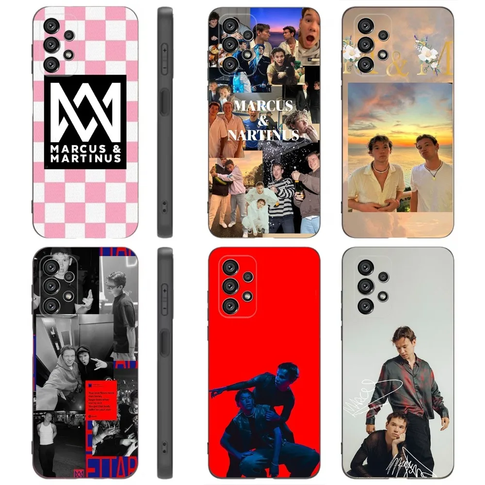 

Marcus-S And M-Martinus Phone Case For Samsung Galaxy A91,A80,A73,A72 ,A71,A53A52,A32 ,A31A22,A21s,A20,Black Cover