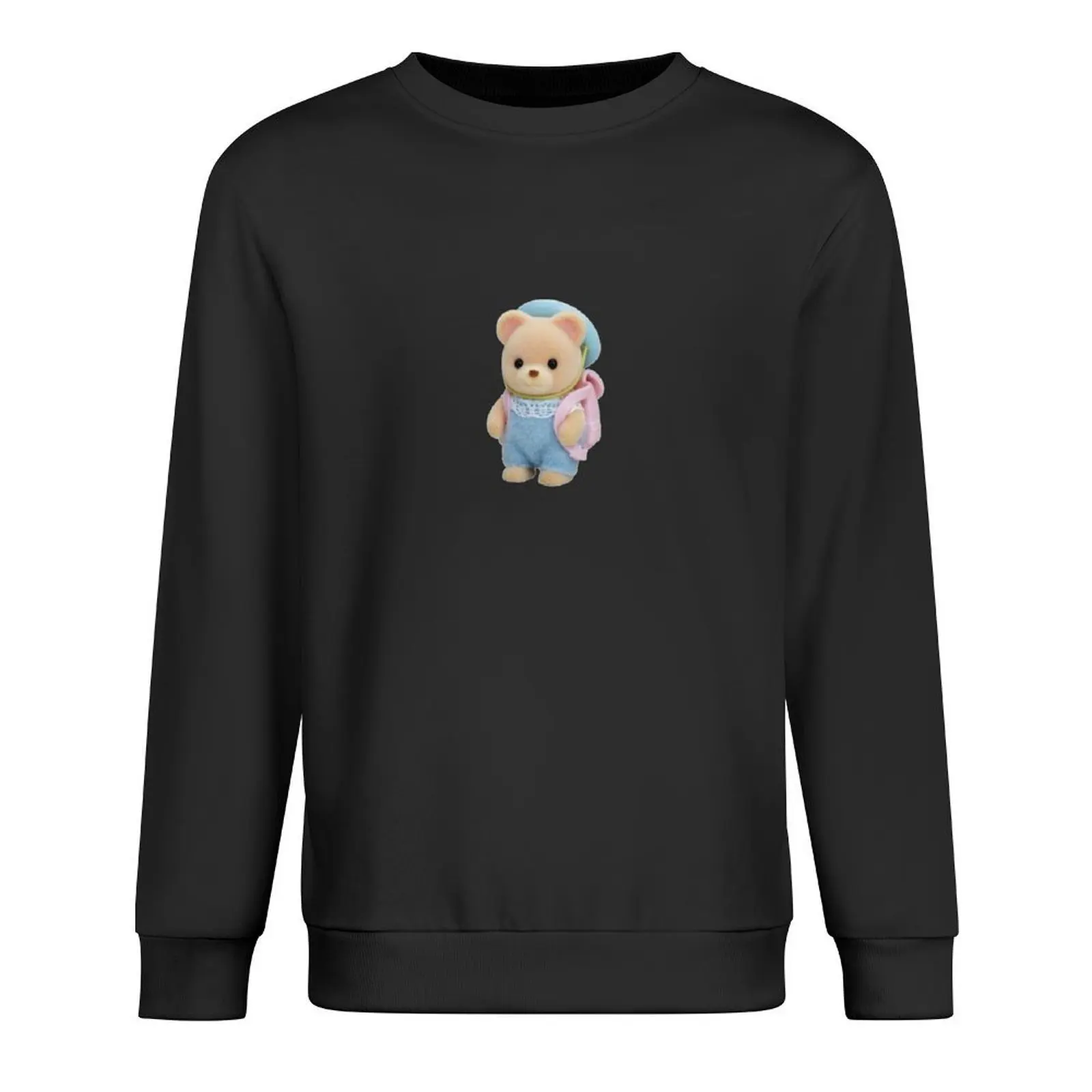 

Calico Critters Bear With Backpack Pullover men's clothing male clothes korean clothes aesthetic clothing sports sweatshirt man