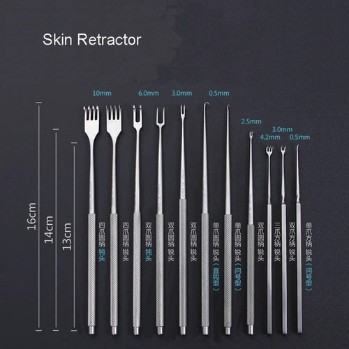 Imagen 1 del producto Shi Qiang-Retractor de párpados dobles, bolsa para ojos, Retractor de piel, cavidad de ojos y nariz, herramienta de cirugía cosmética