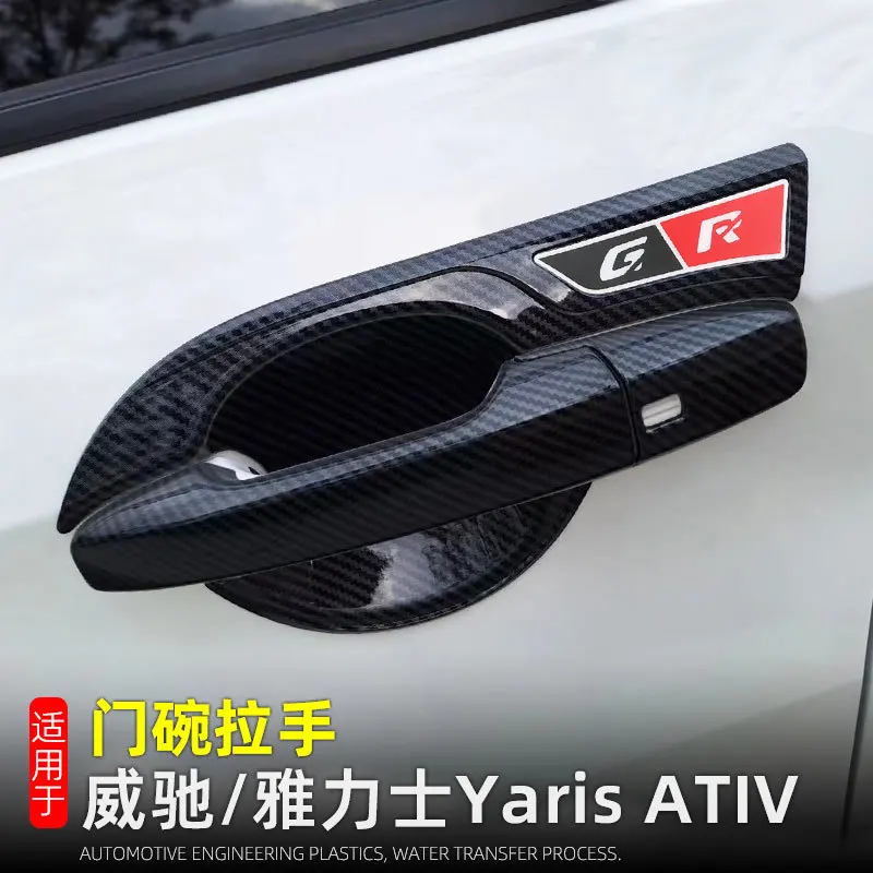 

Car Exterior Door Handle Bowl Cover Trim For Toyota Yaris Ativ/Vios 2023 2024 Styling Moulding ABS
