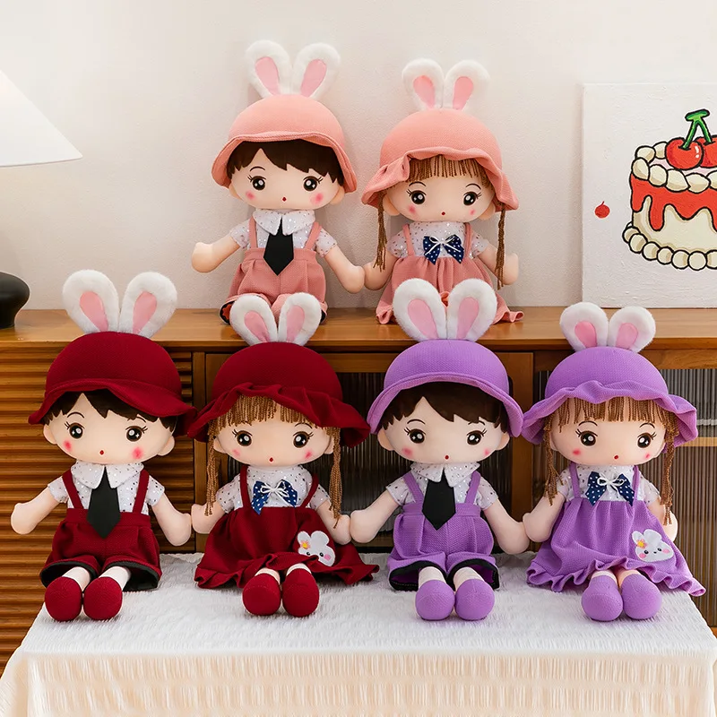 لعبة Kawaii القطيفة للأطفال هدية عيد الميلاد وعيد الميلاد دمية أرنب لطيفة للزوجين السماء المرصعة بالنجوم نيني عيد الحب ديكور المنزل غرفة نوم الحيوانات المحشوة