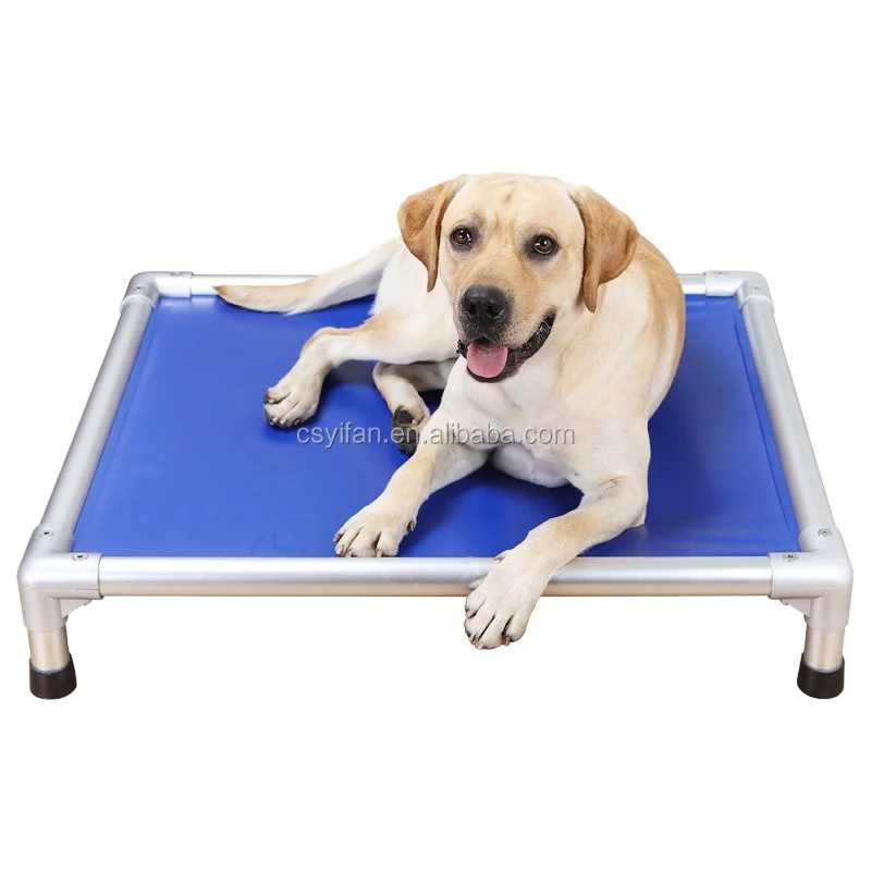 Custom Outdoor Durable Pet Bed Eco Friendly Chewy Dog Bed Teslin With Aluminum Frame Dog Bed