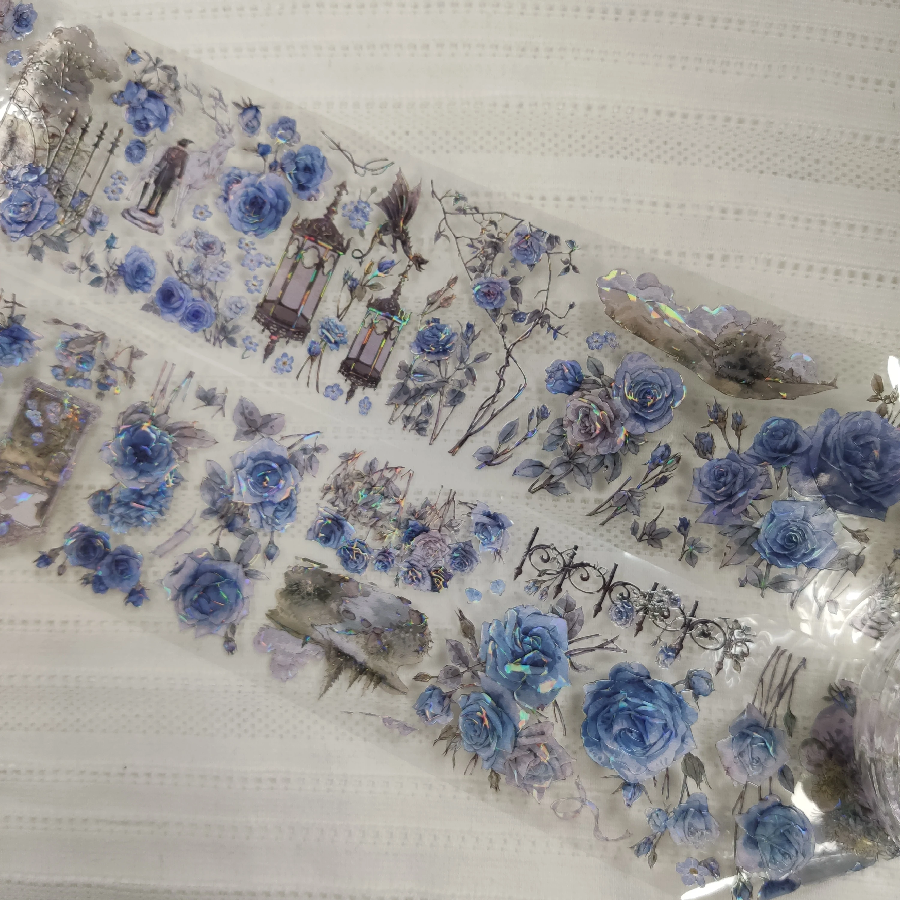

Pet Washi Tape A516 Lotus Beads MOODTAPE Lotus Leaf Antique Journal Mobile Phone Case Sticker
