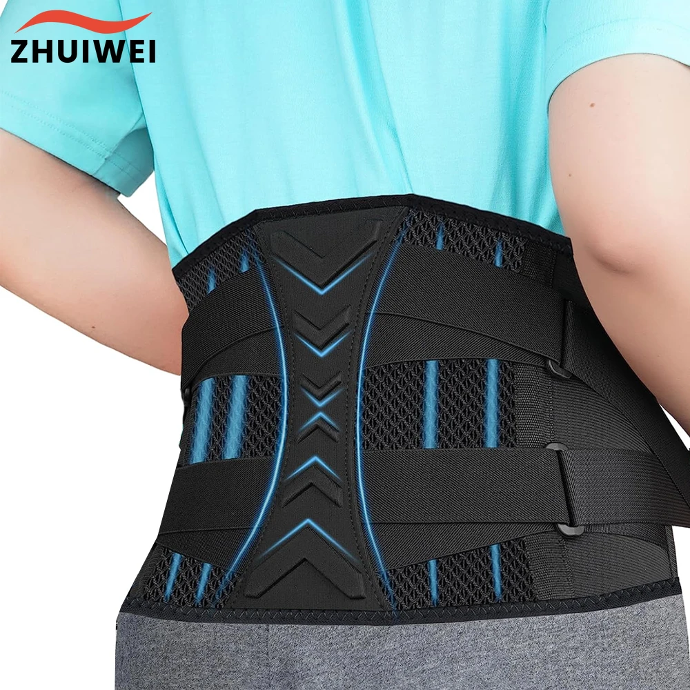 Back Brace for Men Women Lower Back Pain Relief,Back Support Belt with Dual Adjustable Straps,Lumbar Support Belt for Sciatica