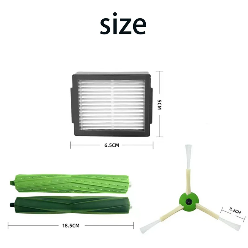 Main Side Brush Filter For Irobot Roomba I3 I3+ I4 I6 I6+ I7 I7+ I8 I8+J7 J8 /Plus E5 E6 E7 I, E &J Vacuum Cleaner Spare Parts