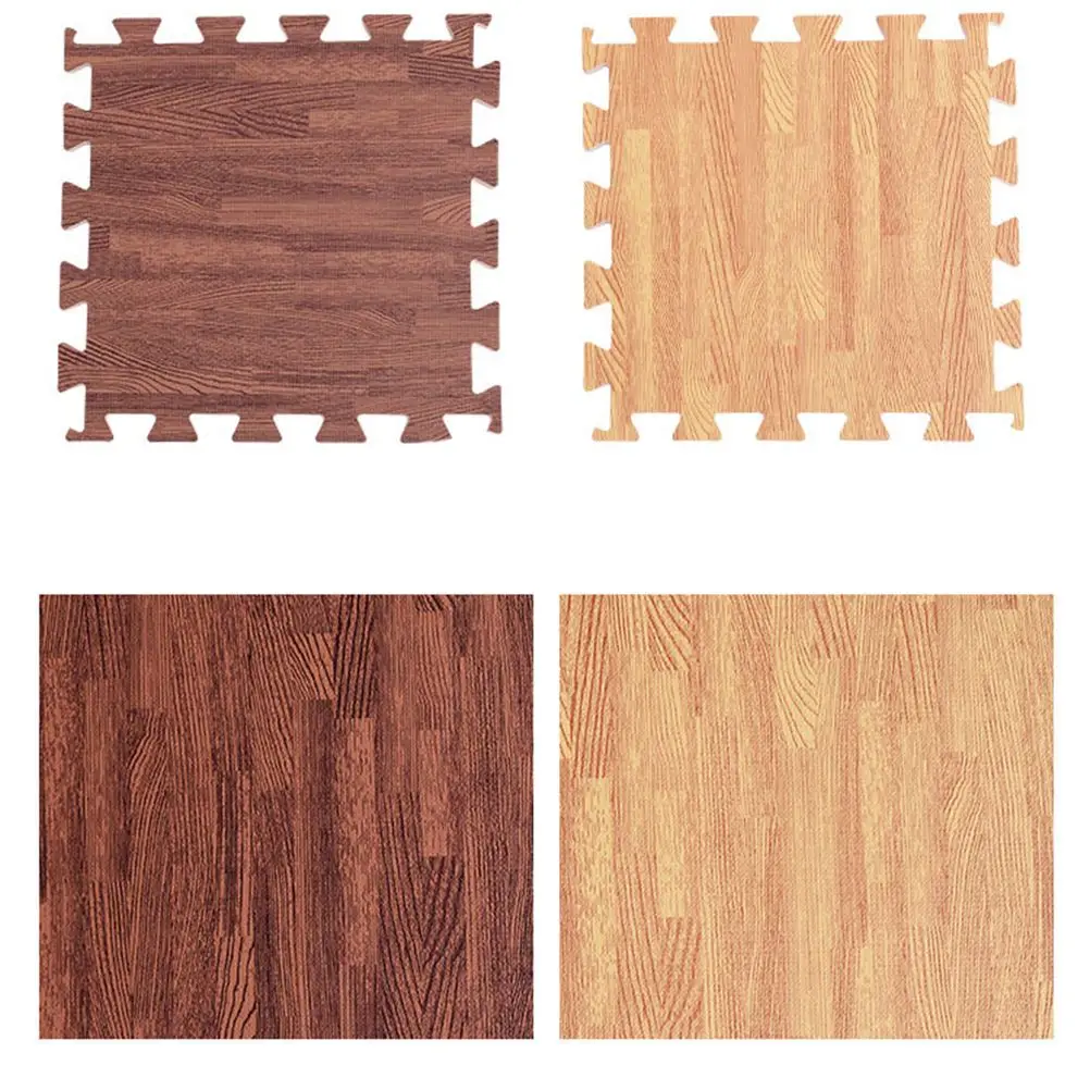 8PCS 30cm Square EVA Yoga Mat Floor Interlocking Mat Show Floor Yoga Fitness Gym Exercise Mat ( Grain)