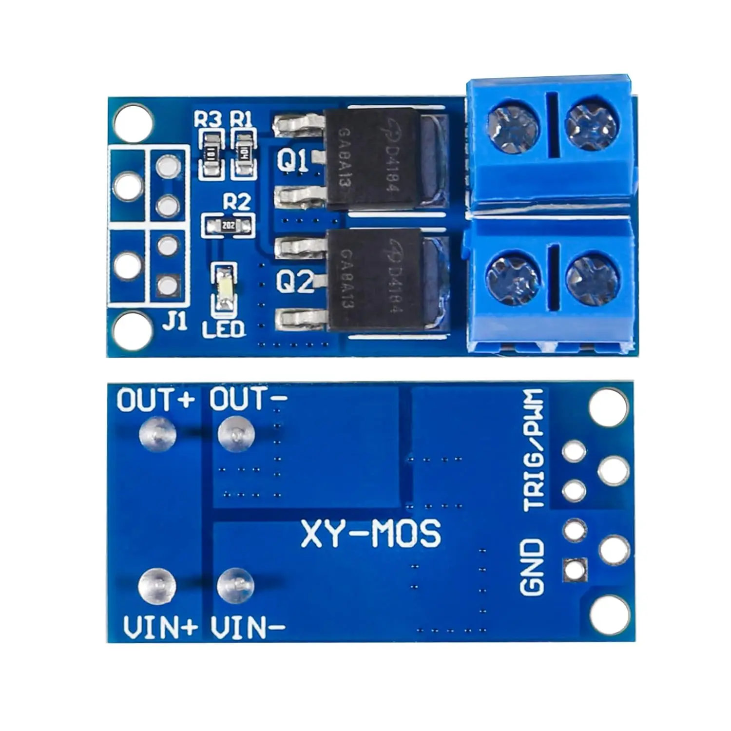10PCS DC 5V-36V 15A 400W Dual High Power MOS Transistor Driving Controller Module Max 30A PWM Electronic Switch FET Trigger