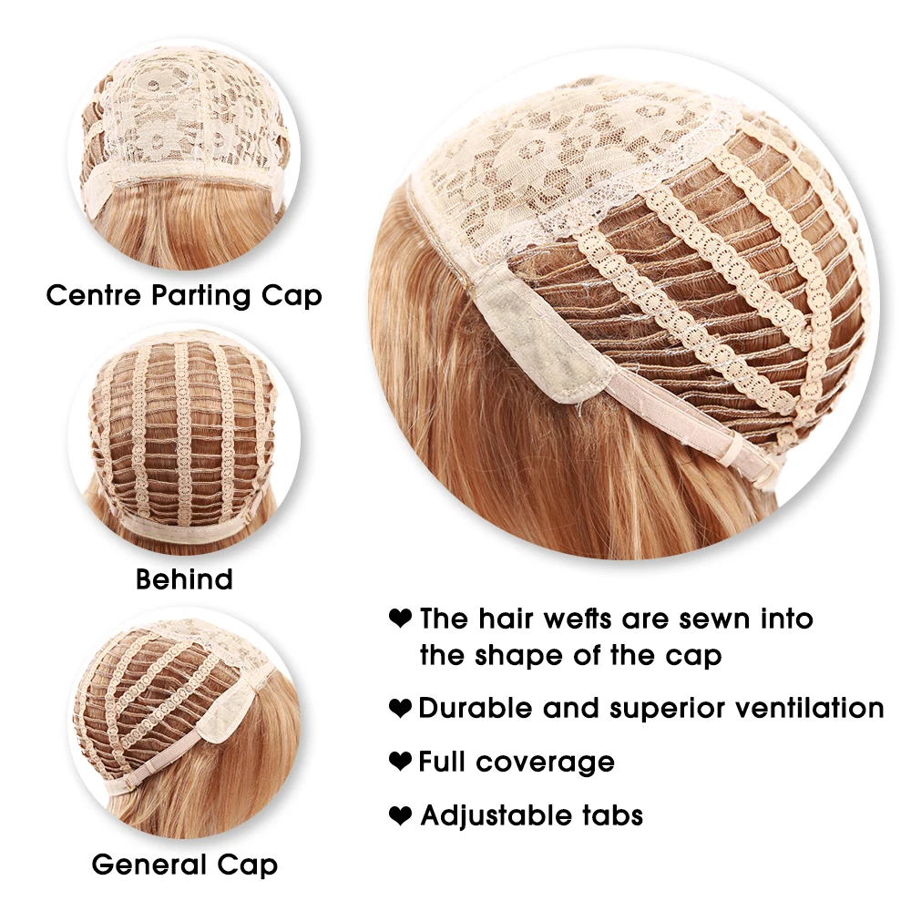 Aimr Short Bob Wigs Natural Straight Synthetic Hair Wig Cosplay Heat Resistant Blonde Brown Mixed Color Ombre Pelucas Hairpiece