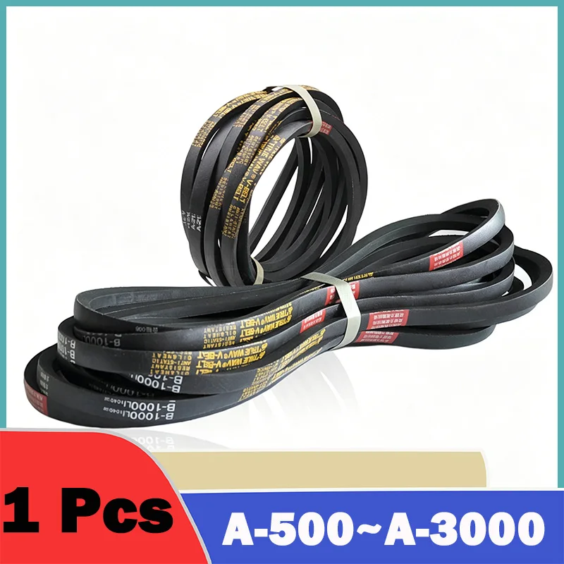 1Pcs A Section V-Belt Triangle Transmission Belts A Type Mechanical Industrial Transmission Belt for Car/Lawn Mower A500~A3000