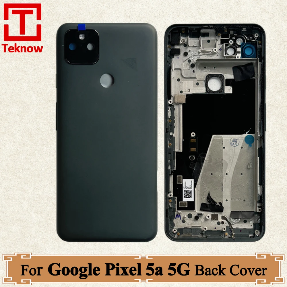 Original Back Battery Cover For Google Pixel 5a 5G Back Cover Housing Case Rear Door For Pixel 5a G1F8F G4S1M Replacement Parts