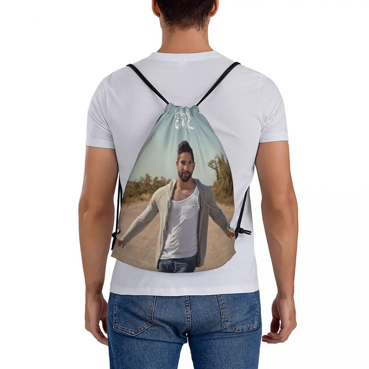 Kendji Girac Rucksäcke lässig tragbare Kordel zug Taschen Kordel zug Bündel Tasche Aufbewahrung tasche Bücher taschen für Reises tu denten