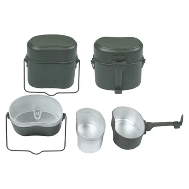 Portable Camping Mess Kits 3 In 1 Camping Cookware Cook Set Hiking Cookware Mess Kit  Cook Mess Kits Lunch Boxes