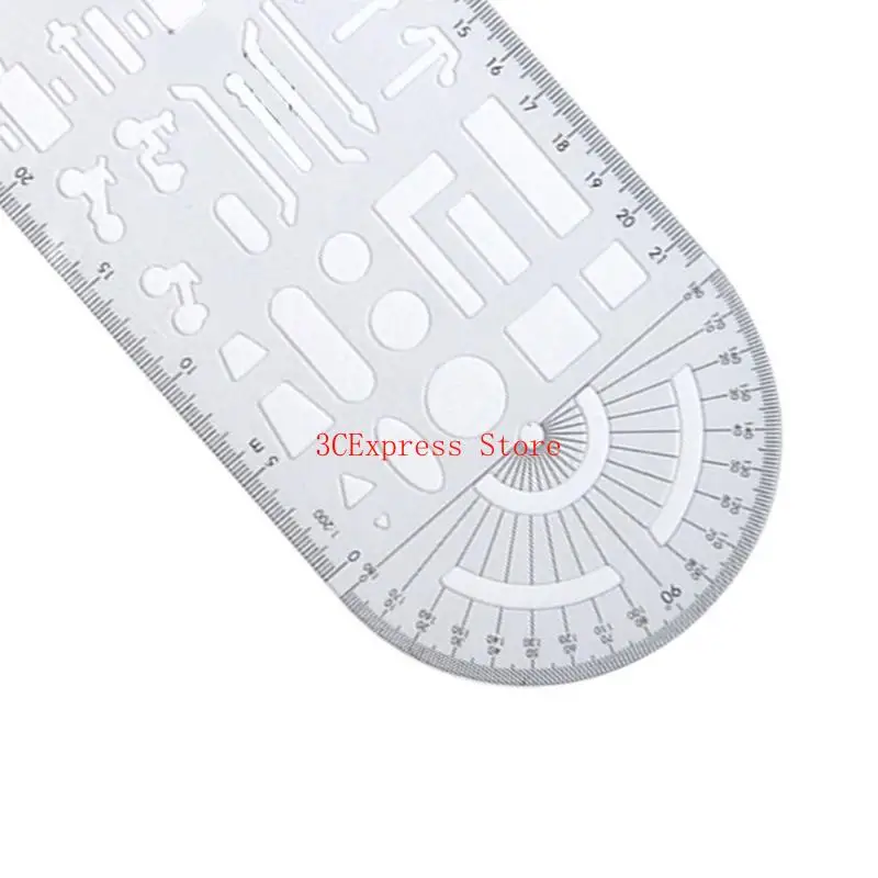 다목적 기하학 드로잉 템플릿 통치자 사고 장면 템플릿 스텐실