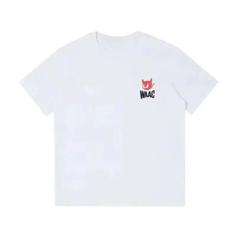 WAAC Pure Cotton Short-sleeved T-shirt Stylish and Versatile Suitable for All Seasons Streetwear 2026 summer new Fashion Casual