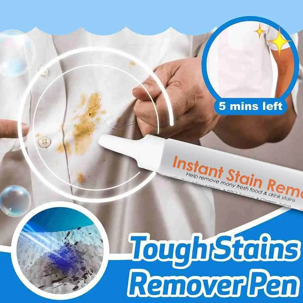 Magic Clothes Decontamination Pen Portable Non-washable Emergency Stain Removal Pen Coffee Wine Small Grease Dirt Removal