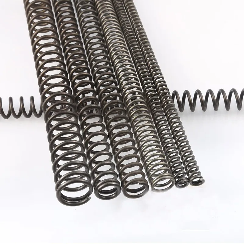 Length 100-300mm Wire Diameter 1.6mm /1.8mm 65Mn Sprng Steel Long Compress Pressure Spring Y-type Rotor Buffer Return