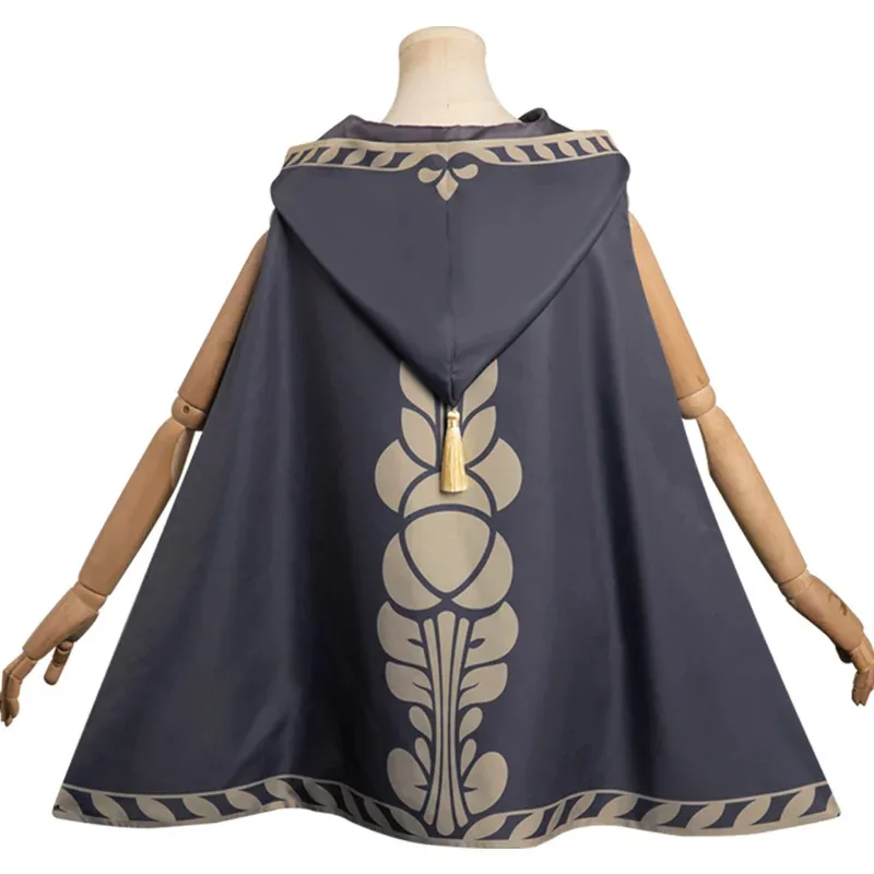 Costume de Cosplay cape grise pour femmes, Costume de jeu animé Zerda Kingdom Tears, jeu de rôle, déguisement de fête, jeu de rôle kn.7